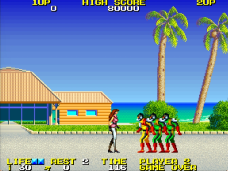 Rolling Thunder 2 - Arcade game screenshot (1991) by Namco